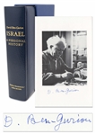 David Ben-Gurion Signed Limited Edition of Israel: A Personal History -- Near Fine Condition